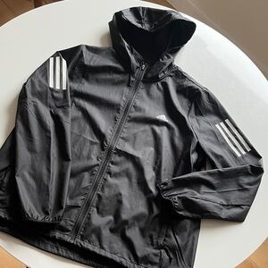 Adidas Women's Black Windbreaker size Large